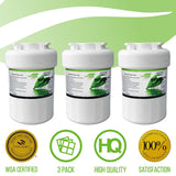GE MWF SmartWater Refrigerator Water Filters | KENMORE Refrigerators Compatible Replacement Cartridges | NSF CERTIFIED | 3 Pack