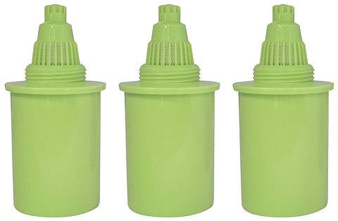 PURE GREEN WATER FILTER 3 Pack Water Pitcher Replacement Filters Pitcher